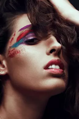 woman make up beauty graphic art