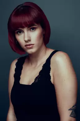 woman red hair beauty makeup