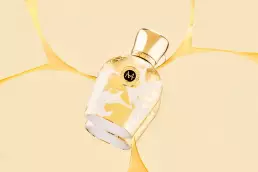 perfume white gold hand painted