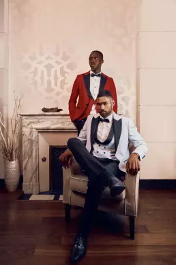 men hotel classy black model